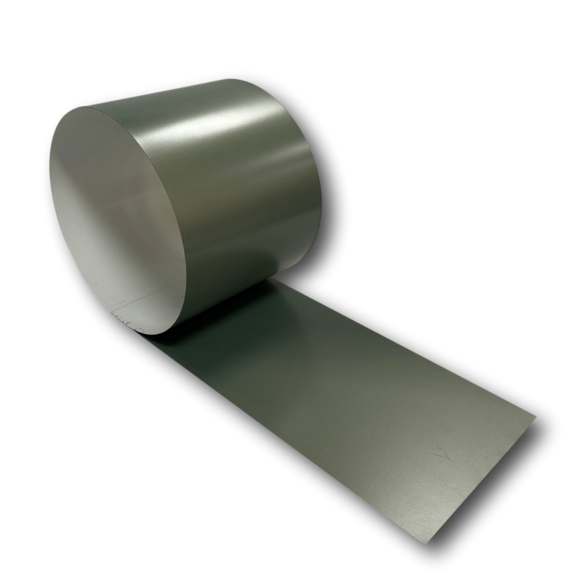 A roll of 24 Gauge Painted Steel Flashing that is Aged Copper in color.