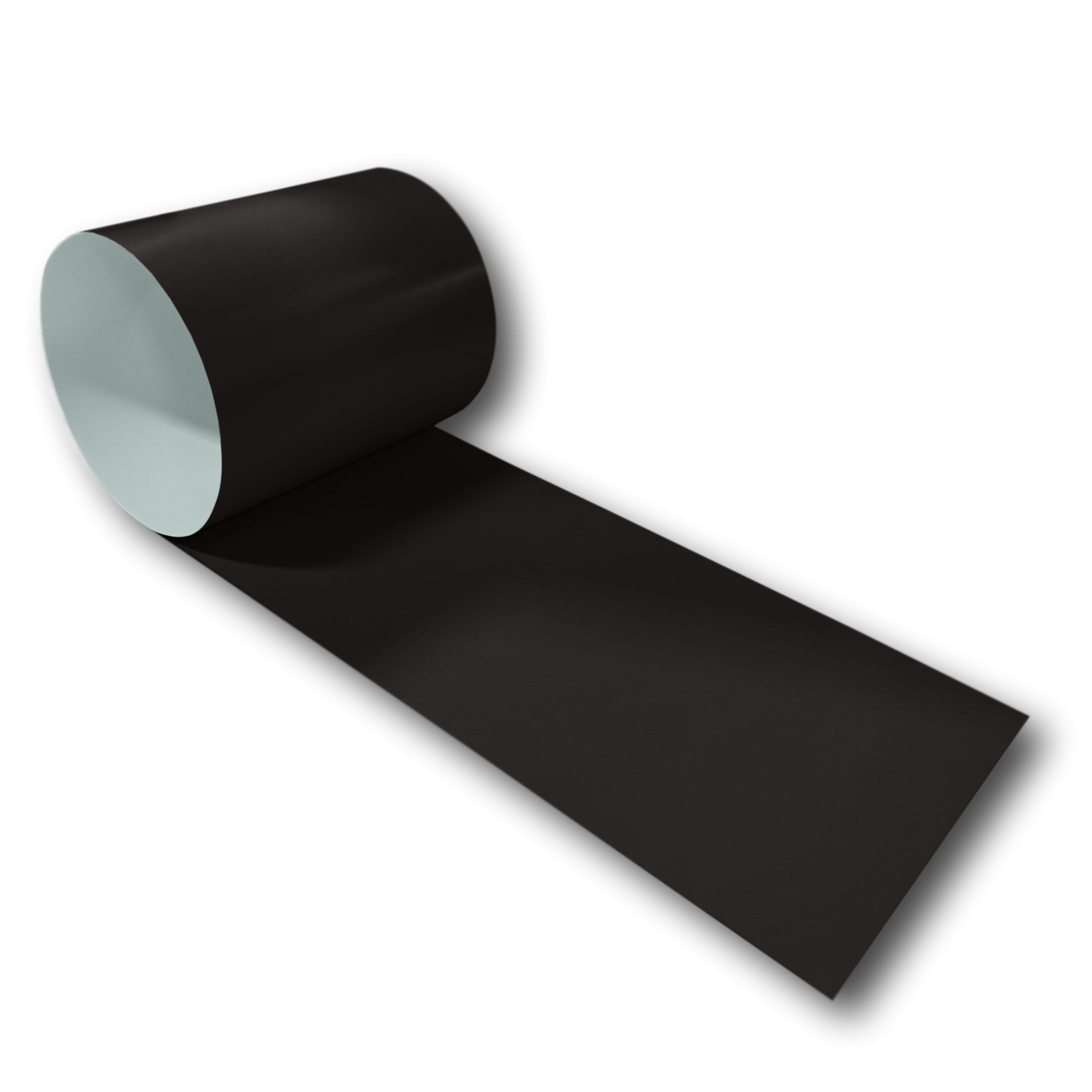 A roll of 24 Gauge Painted Steel Flashing that is Extra Dark Bronze in color.