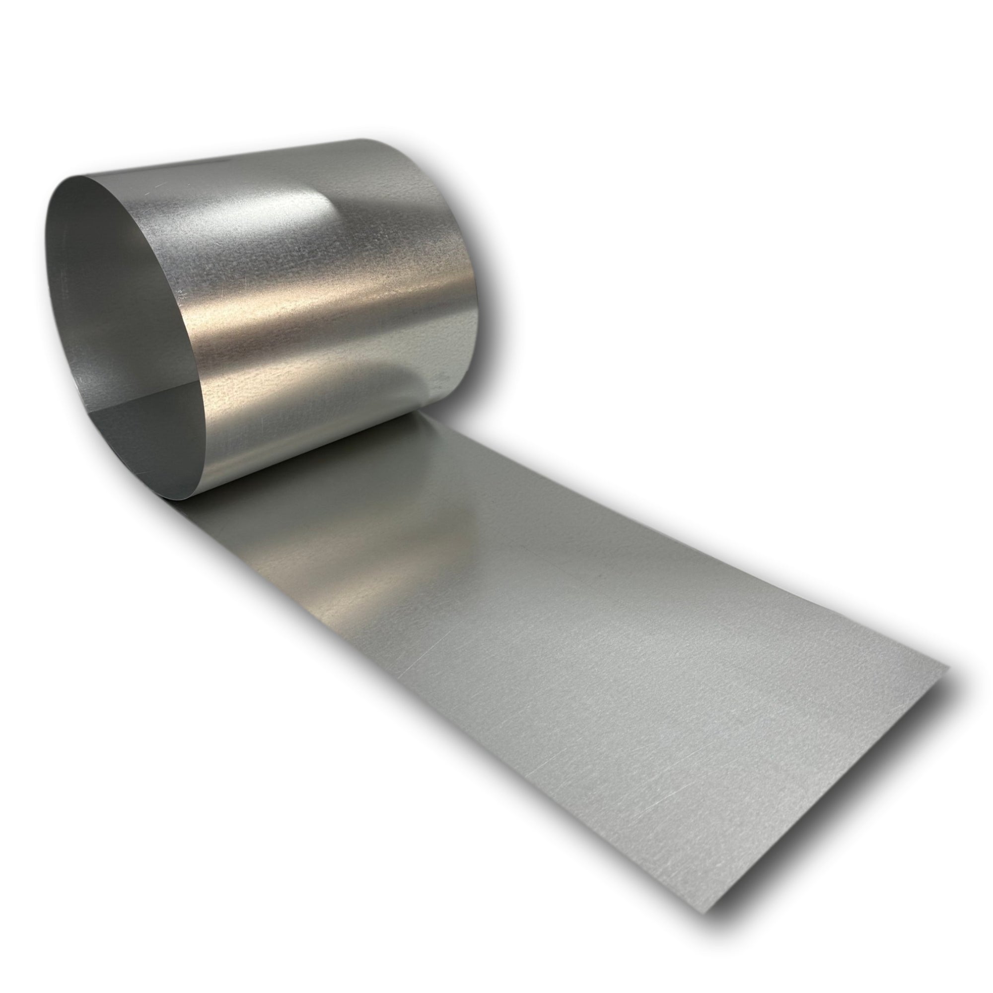 A roll of 26 Gauge Galvanized Steel Flashing.