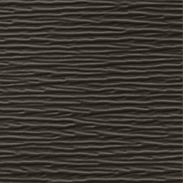 A close up of the texture of the Woodgrain Finish Aluminum Trim Coil that is Bronze in color.