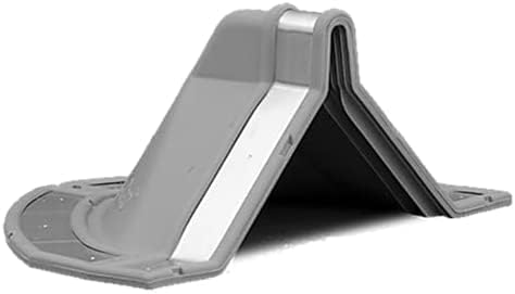 A trapezoidal shaped Dek-Cap Metal Roofing Boot for use in sealing off trapezoidal roof panels.