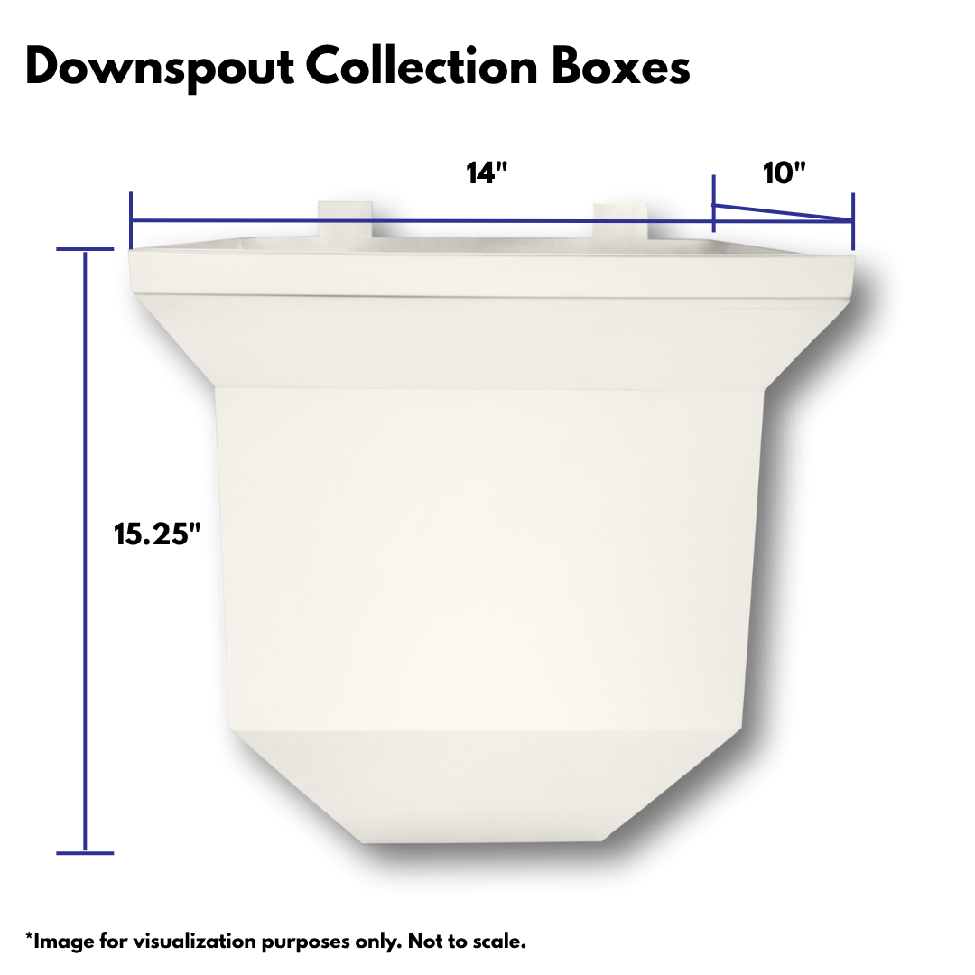 Downspout Collection Boxes - Painted Aluminum