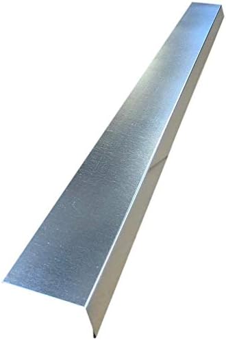 A single piece of Roof Drip Edge Flashing that is used to install over fascia underneath roof shingles to prevent rain water from dripping over fascia. The Drip Edge is made from 26 gauge Galvanized Steel.