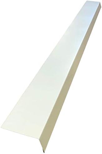 A single piece of Roof Drip Edge Flashing that is used to install over fascia underneath roof shingles to prevent rain water from dripping over fascia. The Drip Edge is made from 26 gauge painted steel and is Lightstone in color.