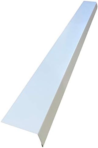 A single piece of Roof Drip Edge Flashing that is used to install over fascia underneath roof shingles to prevent rain water from dripping over fascia. The Drip Edge is made from 26 gauge painted steel and is White in color.