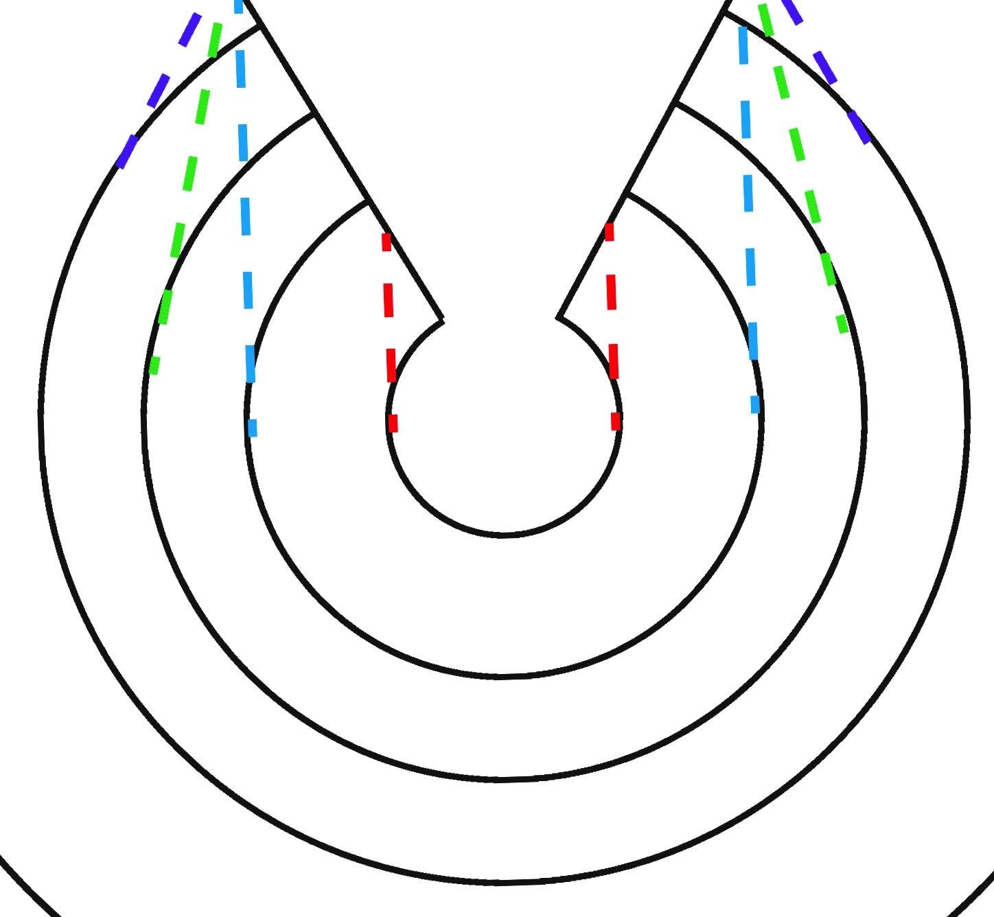 A diagram of the Garrdal 2-Piece Pipe Flashing Boot that shows the angles at which to install the product.