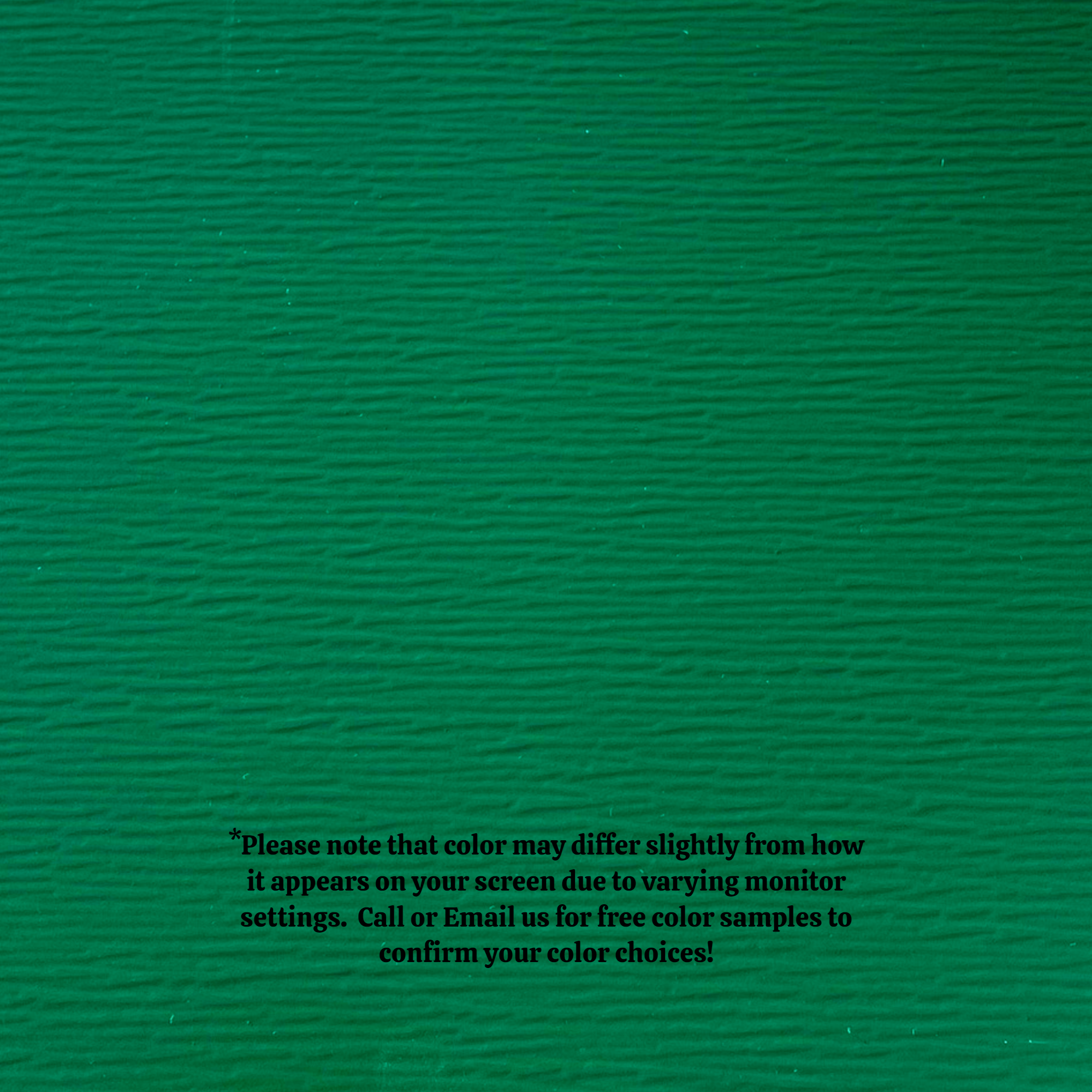 A close up of the texture of the Woodgrain Finish Aluminum Trim Coil that is Spruce Green in color.