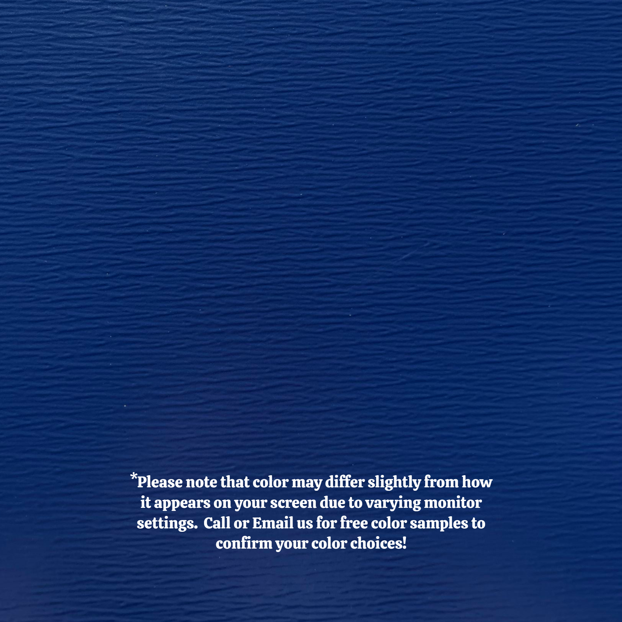 A close up of the texture of the Woodgrain Finish Aluminum Trim Coil that is Midnight Blue in color.