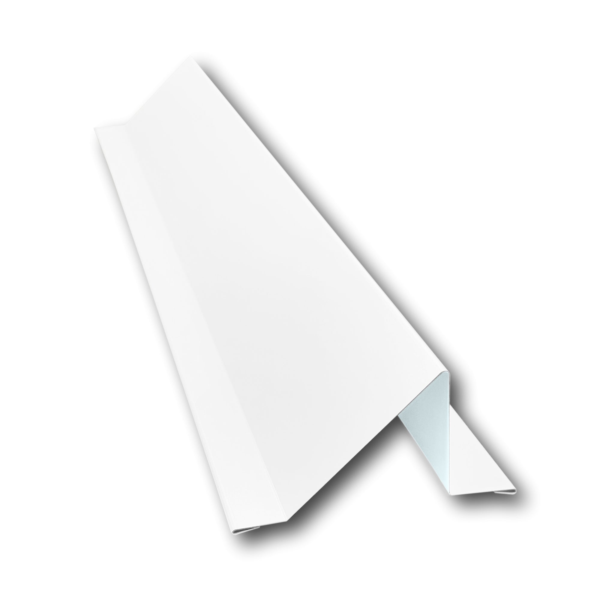 A single Snow Guard/Snow Stop that is used to install onto an exposed fastener metal roof panel to help stop or collect snow to prevent the snow from sliding off in sheets, damaging gutters, landscaping, and potentially injuring civilians. The Snow Guard is made from 26 gauge painted steel and is White in color.