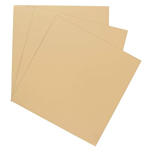 A spread of 3 Sheet Metal Squares that are Sahara Tan Painted Steel.