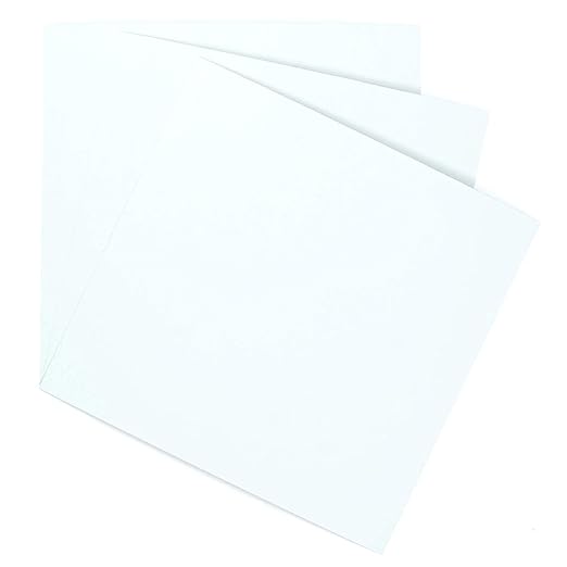 A spread of 3 Sheet Metal Squares that are White Painted Steel.