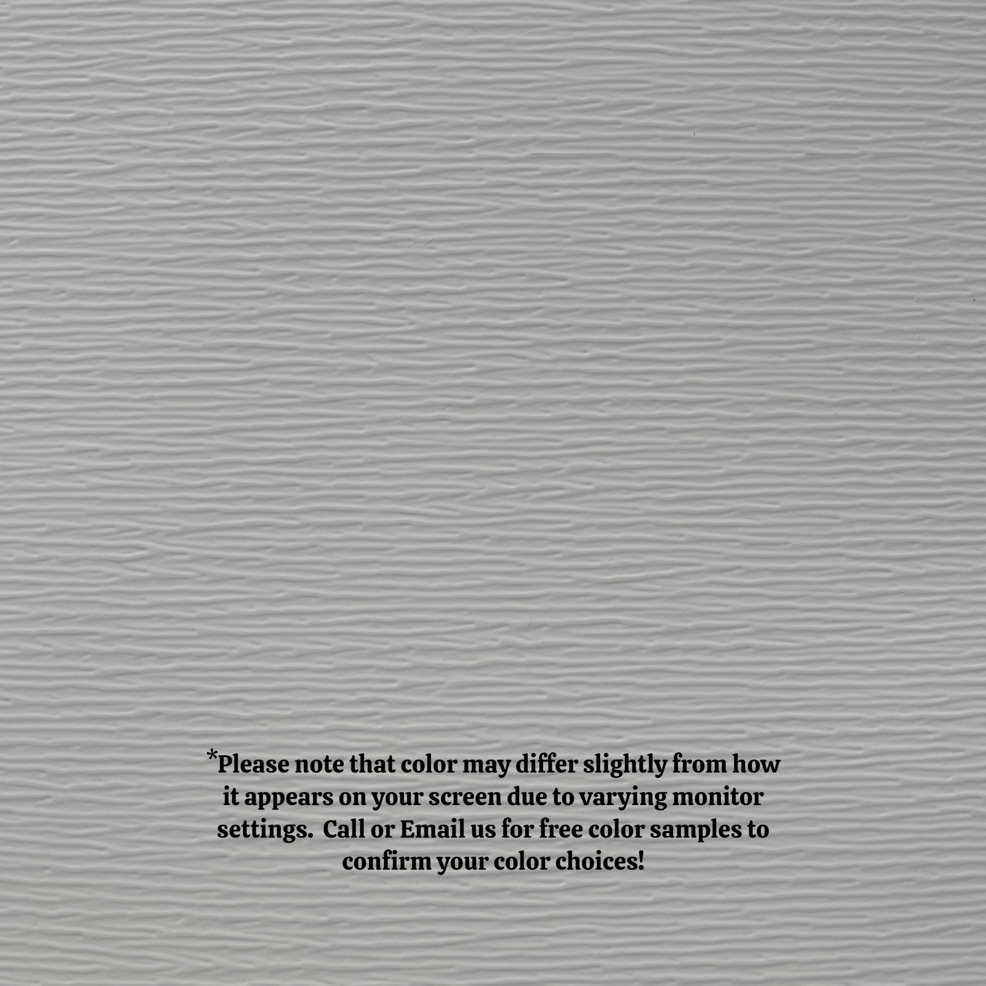 A close up of the texture of the Woodgrain Finish Aluminum Trim Coil that is Sterling Gray in color.