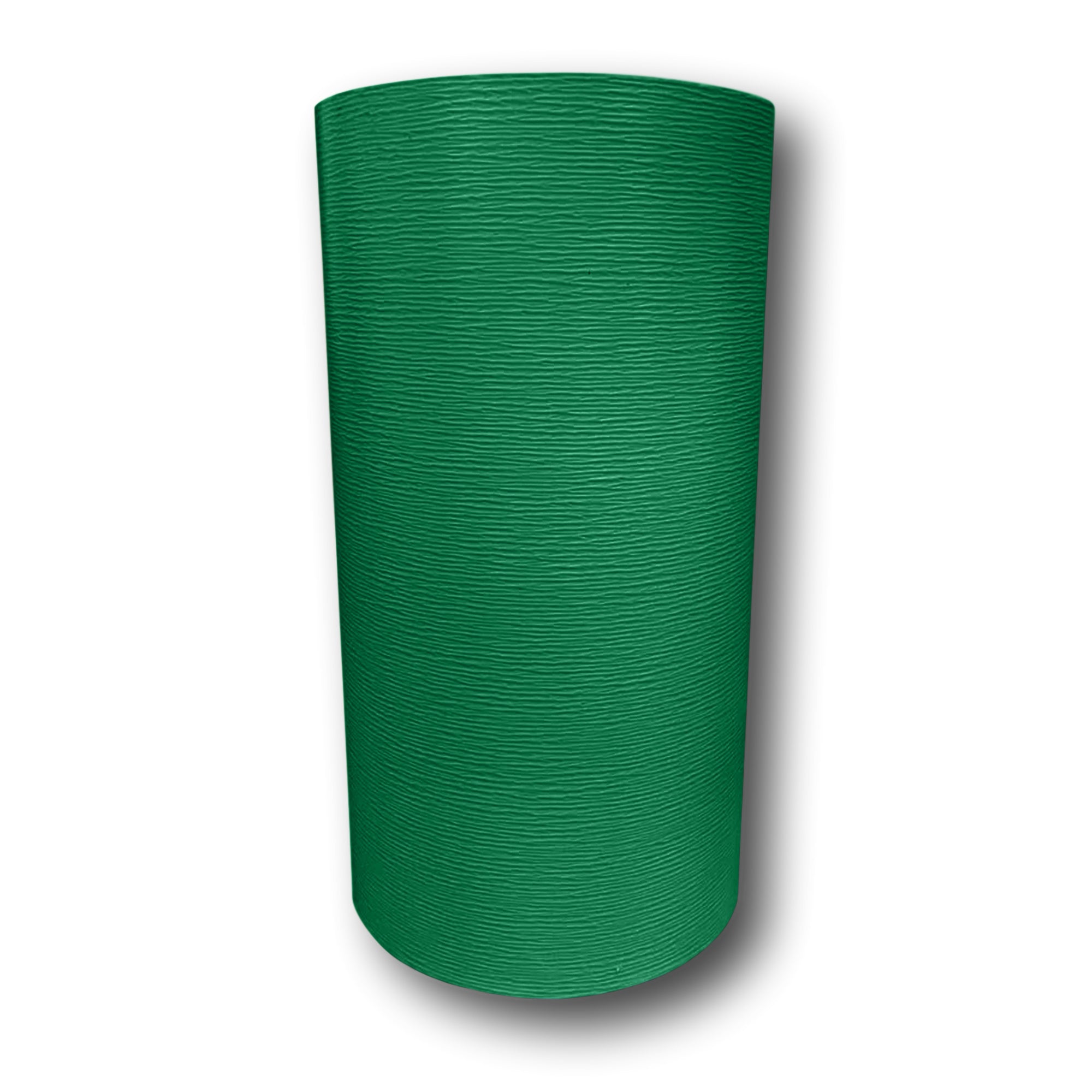 A roll of Woodgrain Finish Aluminum Trim Coil that is most commonly used for wrapping fascia, and door and window trim. The color is Grecian Green.