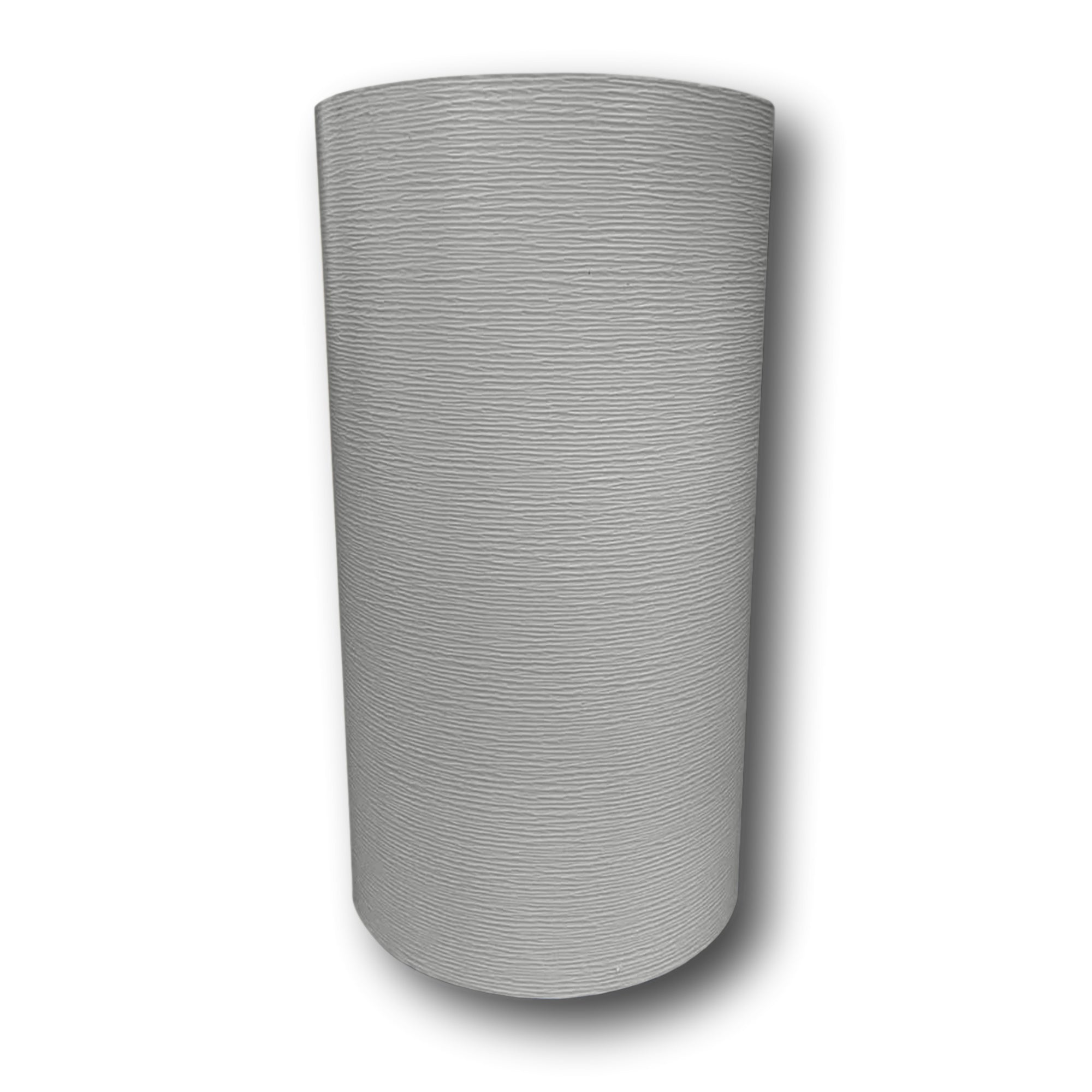 A roll of Woodgrain Finish Aluminum Trim Coil that is most commonly used for wrapping fascia, and door and window trim. The color is Sterling Gray.