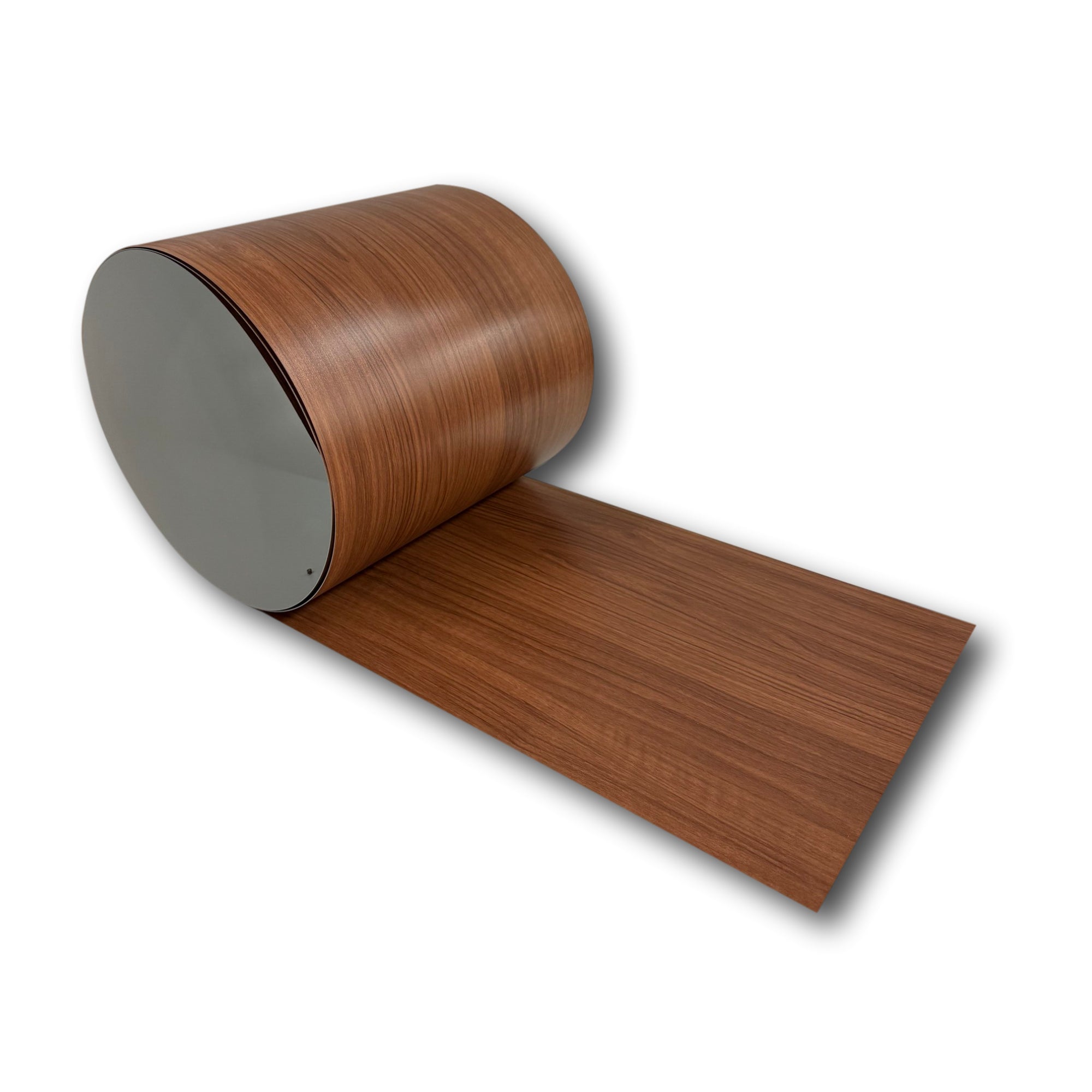 A roll of painted 24 Gauge Galvanized Steel with a Chestnut Pattern throughout the material, only painted on one side. This material is used for wall flashings, roof flashings, siding, and accents.