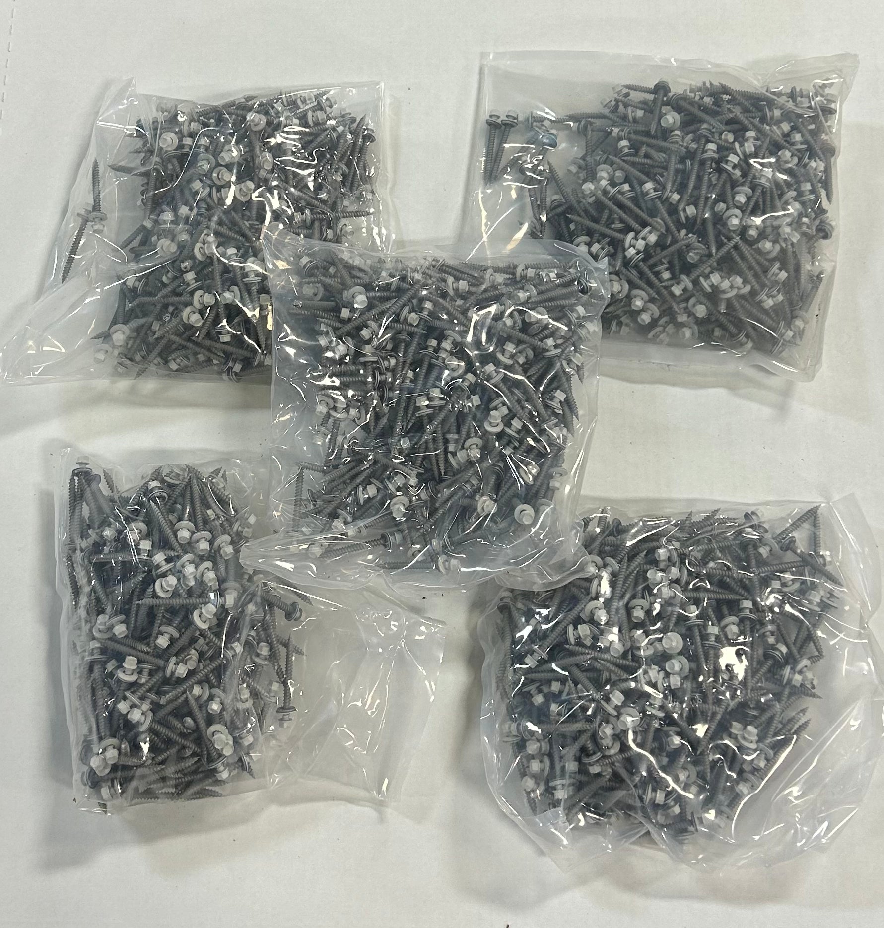 CRAZY CHEAP!!! 2 Inch long White Metal Roofing Screws (250 Count)