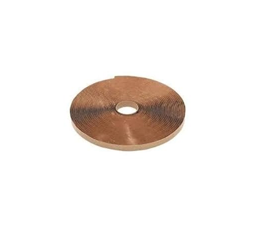 A roll of 3/8 inch wide Butyl Putty Sealing tape. The roll features a backing that should be removed before applying to metal panels. 