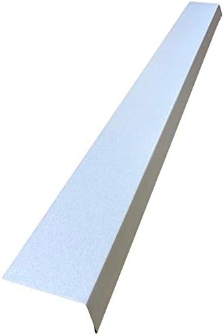 A single piece of Roof Drip Edge Flashing that is used to install over fascia underneath roof shingles to prevent rain water from dripping over fascia. The Drip Edge is made from 26 gauge Galvalume Steel. 