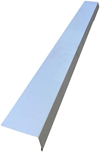 A single piece of Roof Drip Edge Flashing that is used to install over fascia underneath roof shingles to prevent rain water from dripping over fascia. The Drip Edge is made from 26 gauge Paintable Steel. 