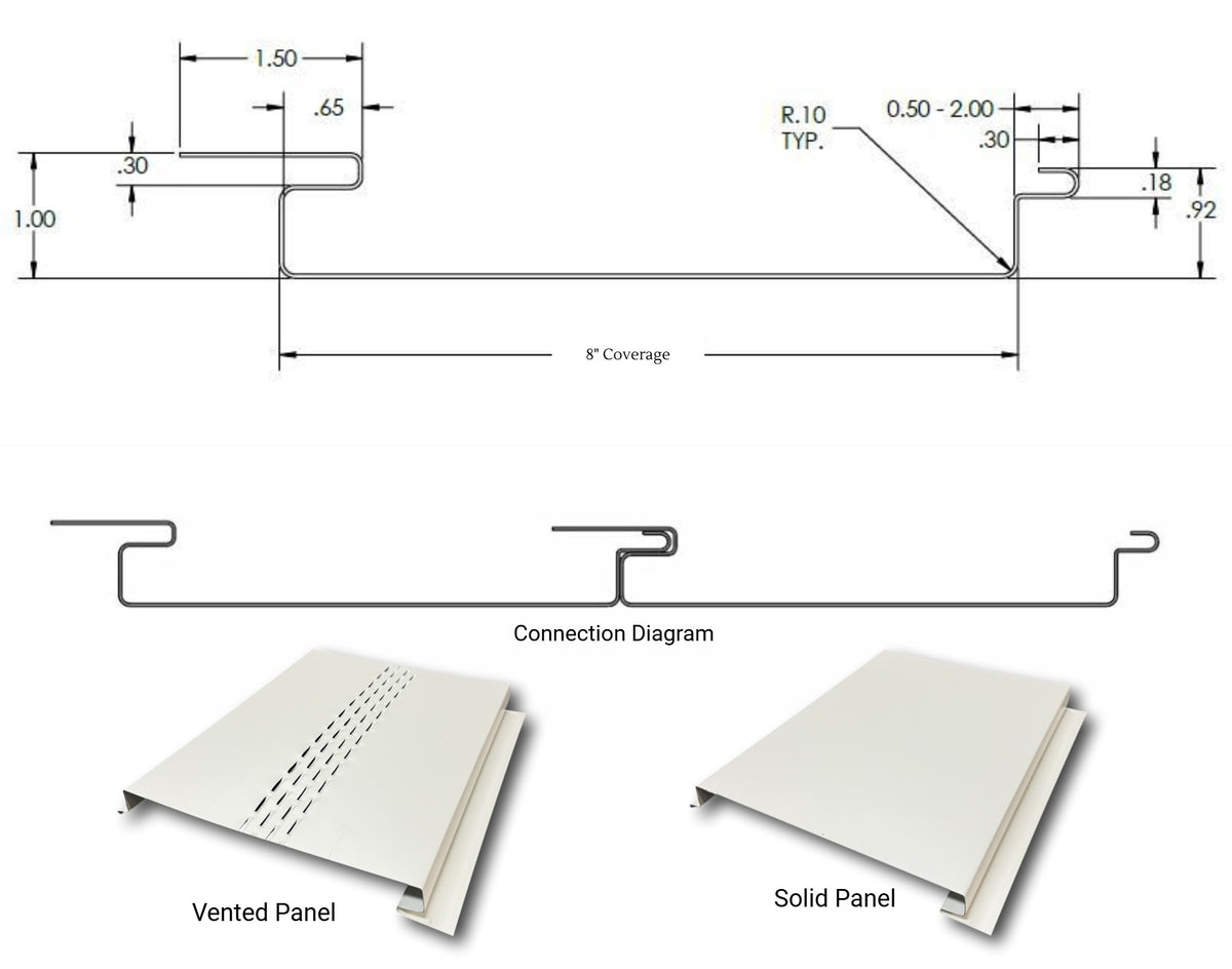 Painted Steel Soffit Panels