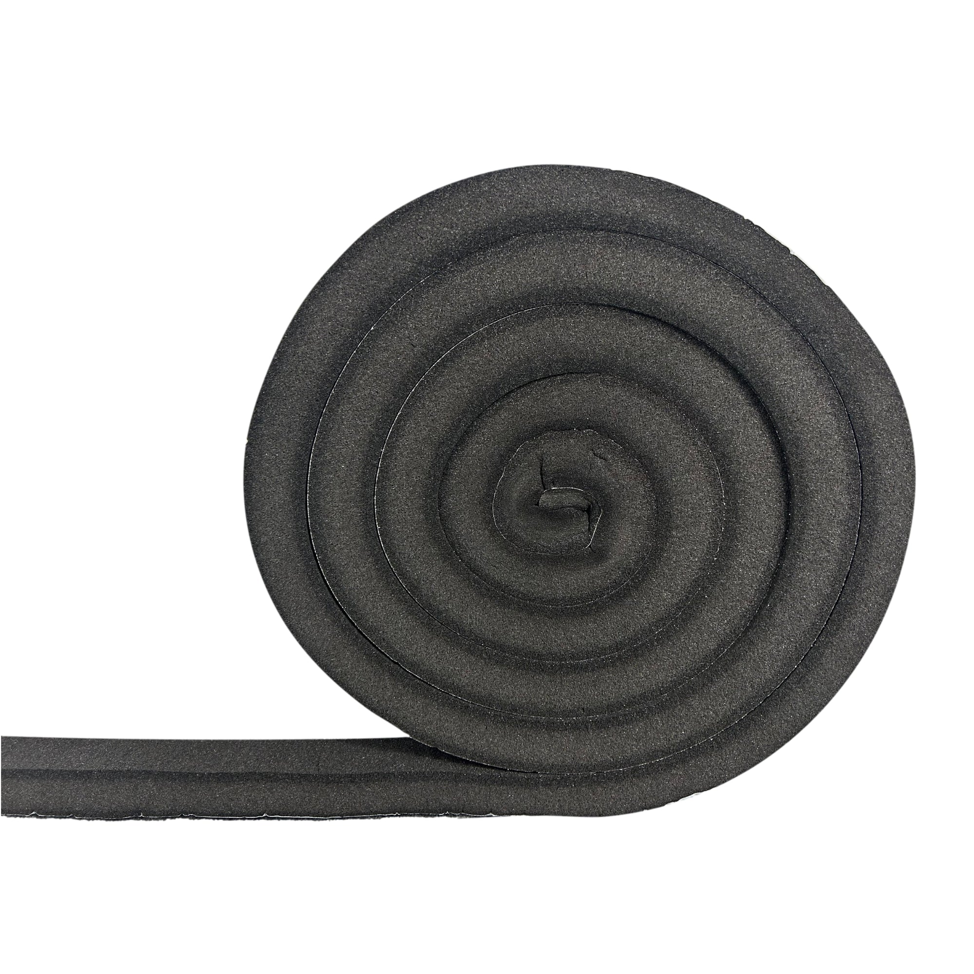 A roll of solid foam closures used in metal roofing applications to seal and fill gaps between metal panels. 