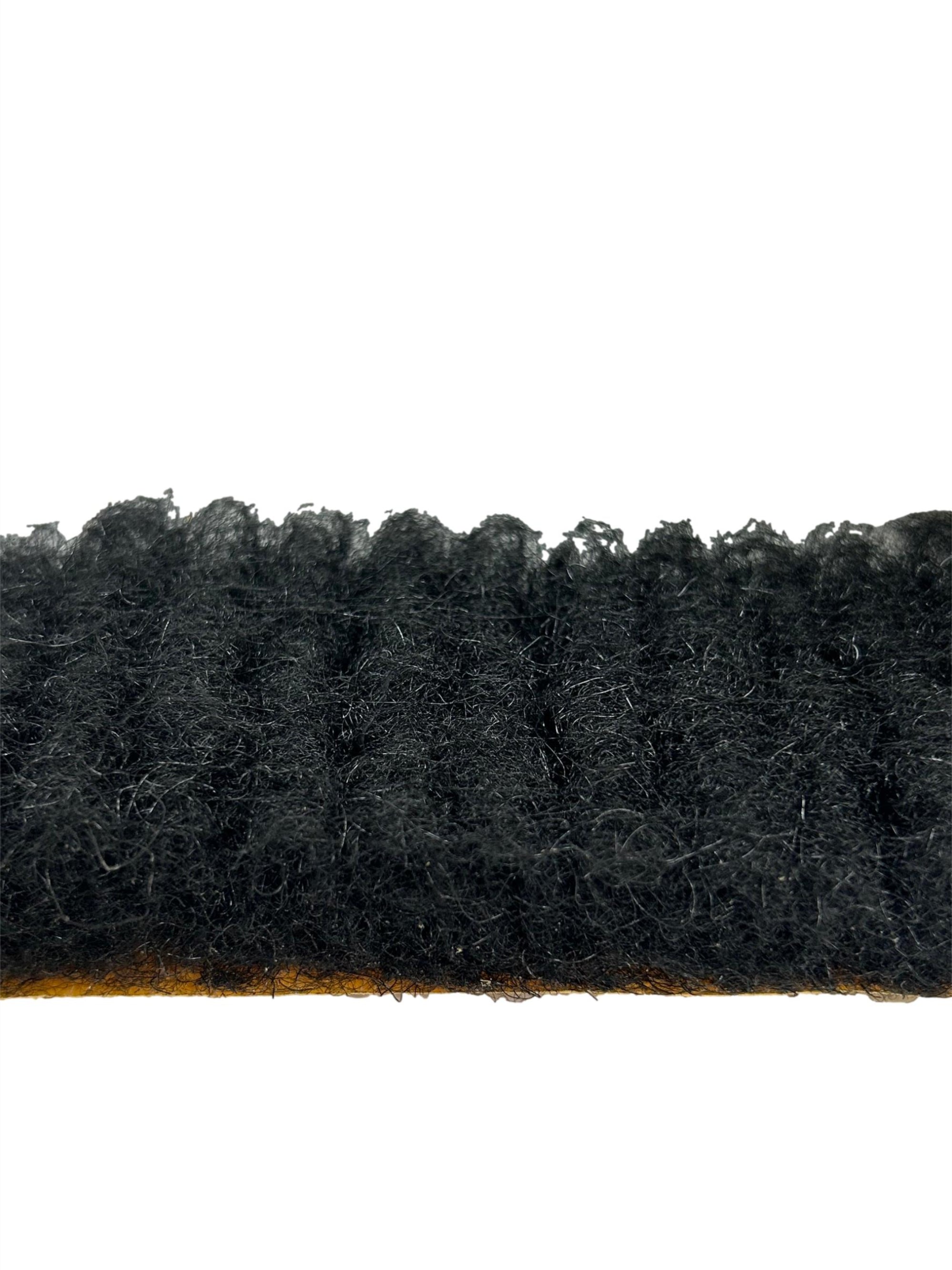 A close of up a vented foam closure roll that shows the texture of the product. 