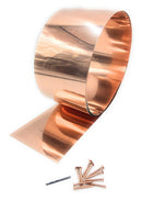 Copper Flashing Rolls- 16 and 20 ounce pure copper ( 24 or 20 gauge) 10 FT Long