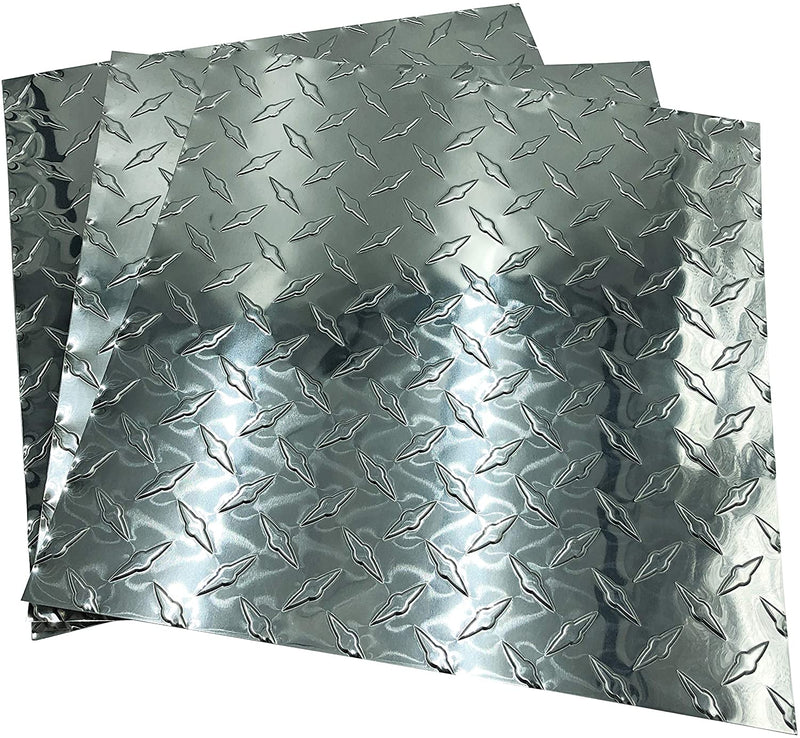 Aluminum Diamond Checker Plate Sheet Rolls 0.025 (Thin) x 10 FT