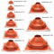 Dektite Square Base High Temperature Silicone - Metal Roofing Pipe Flashing Boots